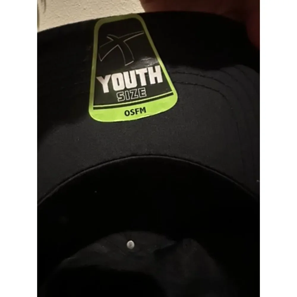 Nintendo Super Mario Bros Youth Sized Adjustable Snapback Hat Cap Black Flatbill